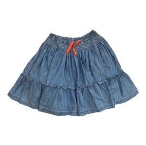 Mini Boden Denim Skirt Girl's Size 6-7